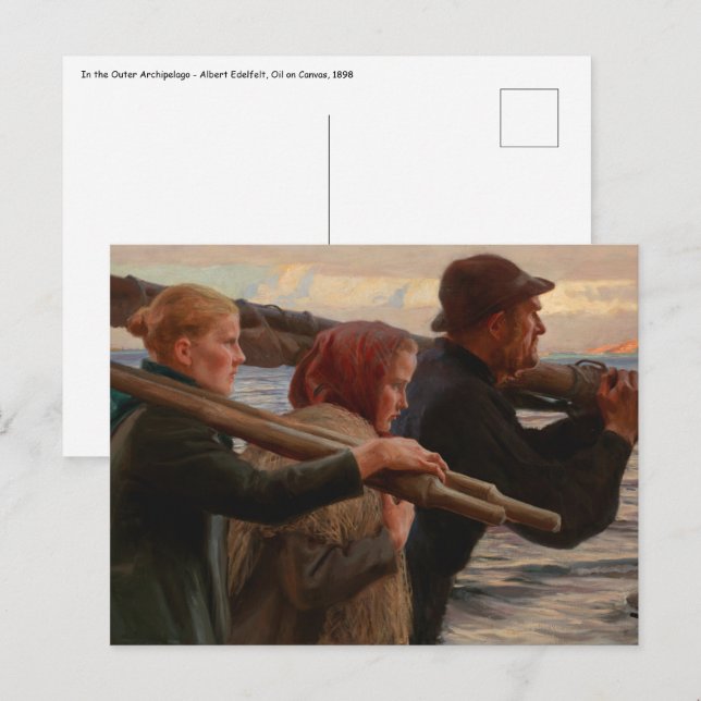 Albert Edelfilt - I den yttre arkipelagen Vykort (Fram/baksida)
