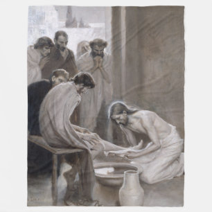 Albert Edelfilt - Jesus Tvättande fötter för lärli Fleecefilt