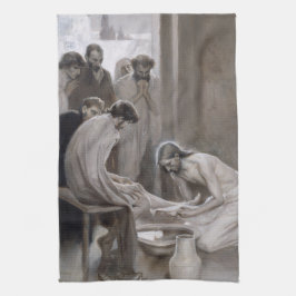 Albert Edelfilt - Jesus Tvättande fötter för lärli Kökshandduk
