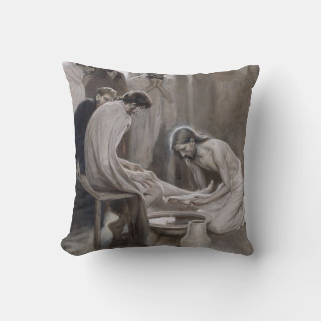 Albert Edelfilt - Jesus Tvättande fötter för lärli Kudde (Framsida)
