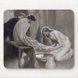 Albert Edelfilt - Jesus Tvättande fötter för lärli Musmatta