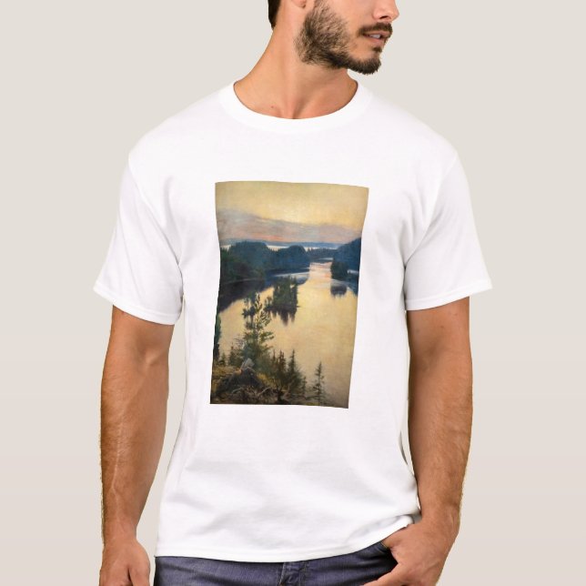 Albert Edelfilt - Kaukola Ridge vid Sunset T Shirt (Framsida)