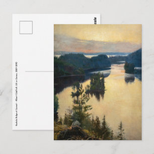 Albert Edelfilt - Kaukola Ridge vid Sunset Vykort