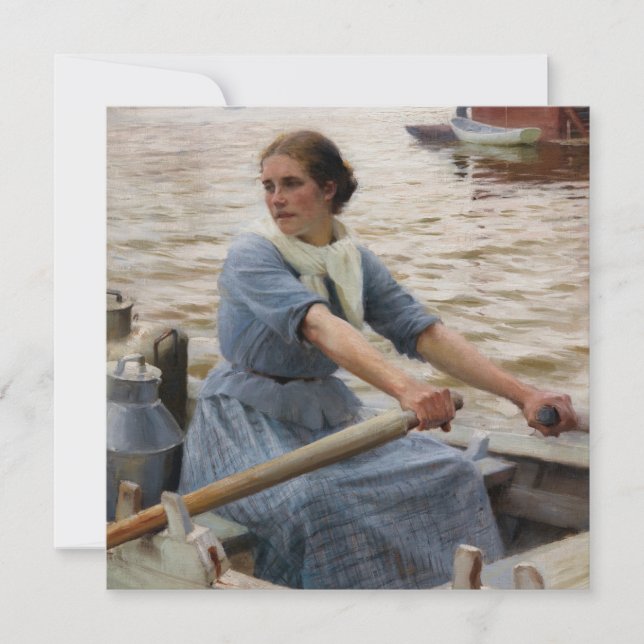 Albert Edelfilt - La Laitiere Inbjudningar (Framsida)