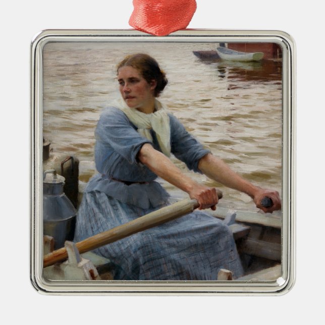 Albert Edelfilt - La Laitiere Julgransprydnad Metall (Framsidan)