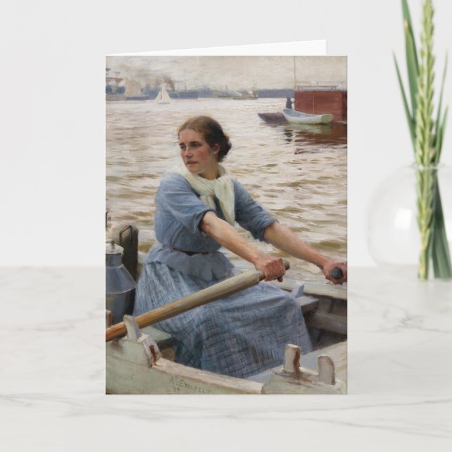 Albert Edelfilt - La Laitiere Kort (Framsida)
