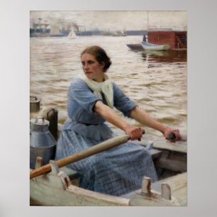 Albert Edelfilt - La Laitiere Poster