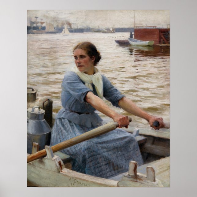 Albert Edelfilt - La Laitiere Poster (Framsidan)