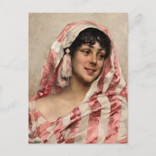 Albert Edelfilt Laughing Model med trasa CC0057 Vykort