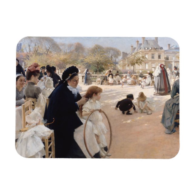 Albert Edelfilt - Luxemburg Gardens, Paris Magnet (Horisontell)
