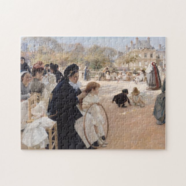 Albert Edelfilt - Luxemburg Gardens, Paris Pussel (Horisontell)