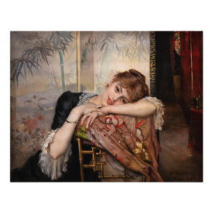 Albert Edelfilt - Parisienne/Virginie Fototryck