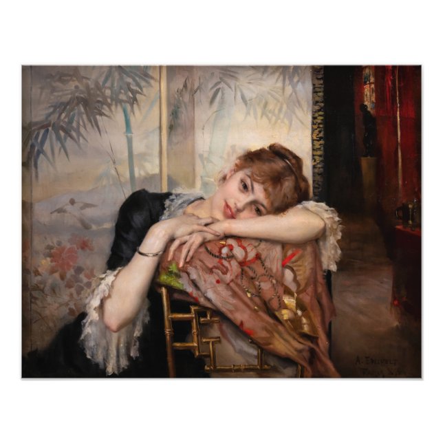 Albert Edelfilt - Parisienne/Virginie Fototryck (Framsidan)
