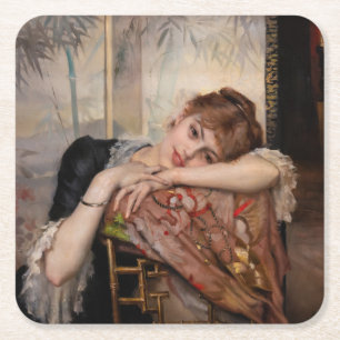 Albert Edelfilt - Parisienne/Virginie Underlägg Papper Kvadrat