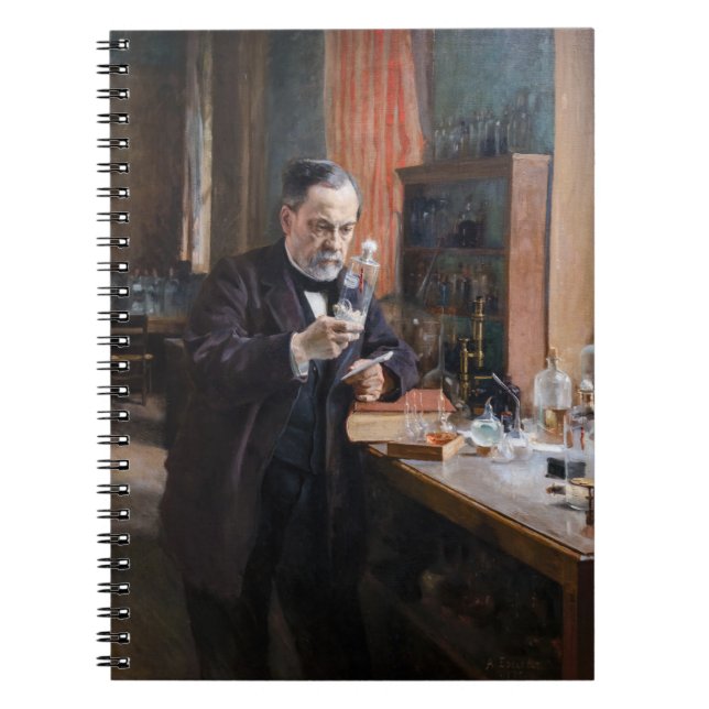 Albert Edelfilt - Porträtt från Louis Pasteur Anteckningsbok (Framsidan)