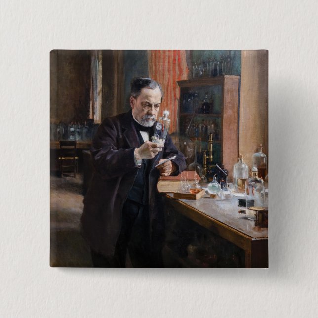 Albert Edelfilt - Porträtt från Louis Pasteur Knapp (Framsida)