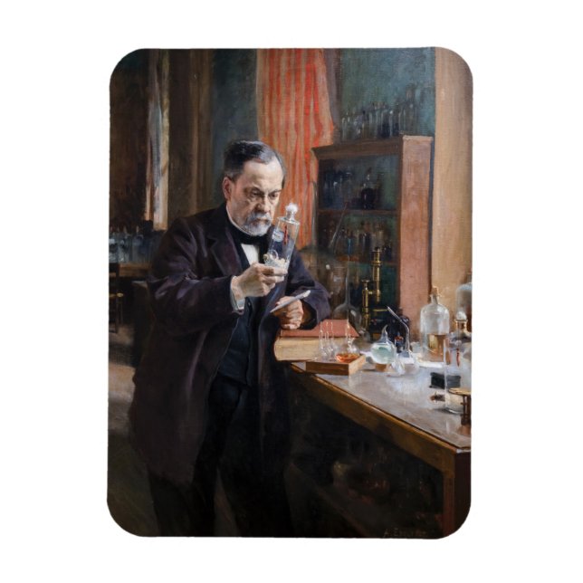Albert Edelfilt - Porträtt från Louis Pasteur Magnet (Vertikal)