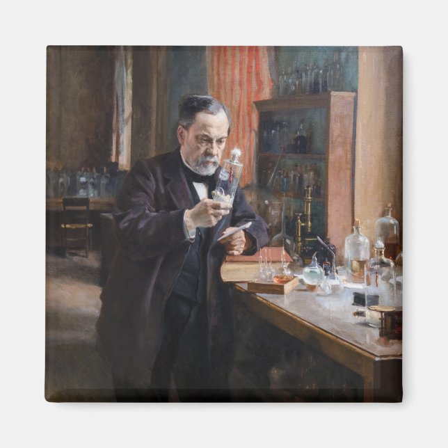 Albert Edelfilt - Porträtt från Louis Pasteur Magnet (Framsidan)