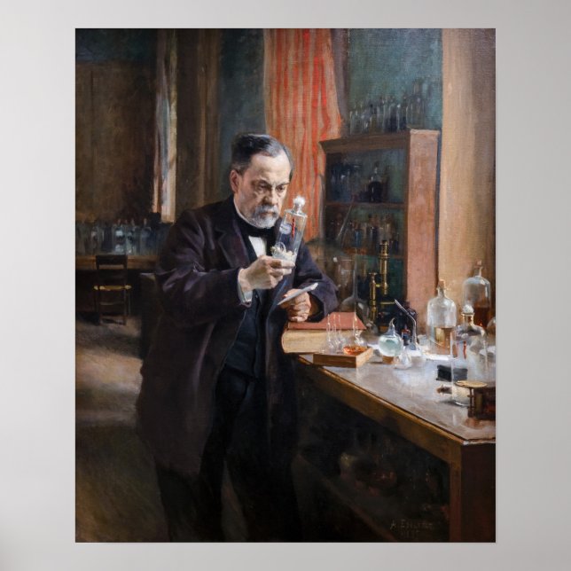 Albert Edelfilt - Porträtt från Louis Pasteur Poster (Framsidan)