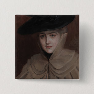 Albert Edelfilt - Porträtt i en Young Woman Knapp