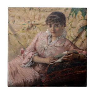 Albert Edelfilt - Reading Parisienne Kakelplatta