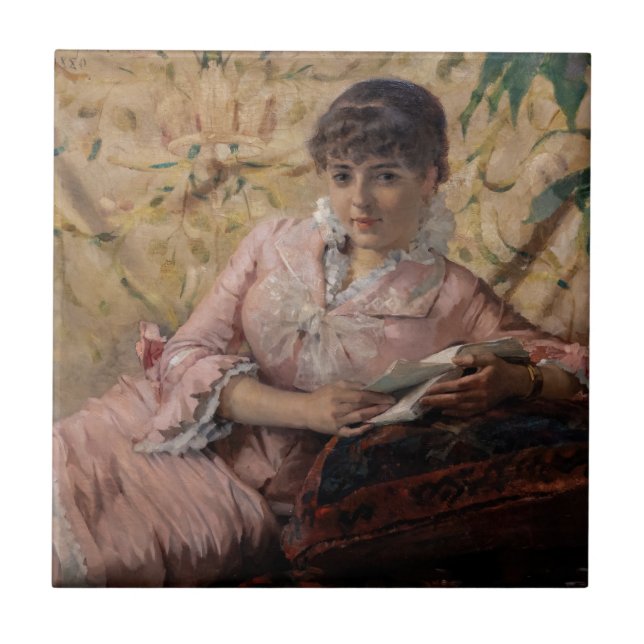 Albert Edelfilt - Reading Parisienne Kakelplatta (Framsidan)