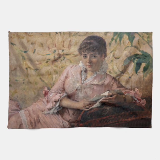 Albert Edelfilt - Reading Parisienne Kökshandduk (Horisontell)