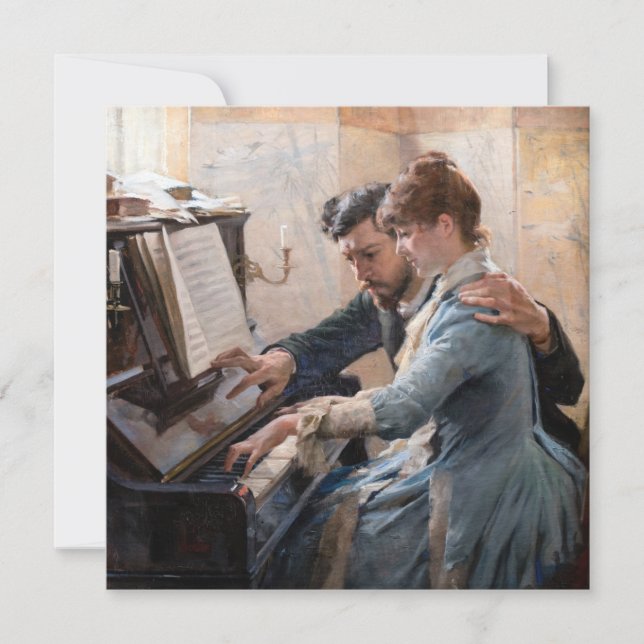 Albert Edelfilt - Spelar Piano Inbjudningar (Framsida)
