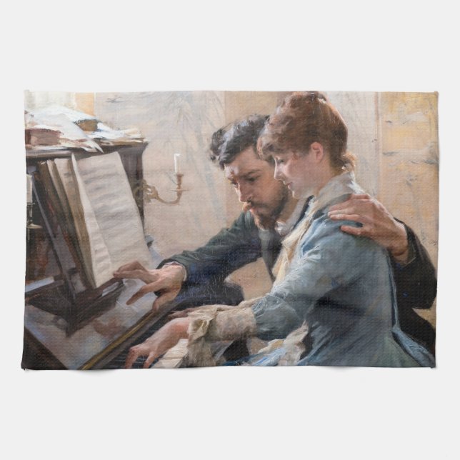 Albert Edelfilt - Spelar Piano Kökshandduk (Horisontell)