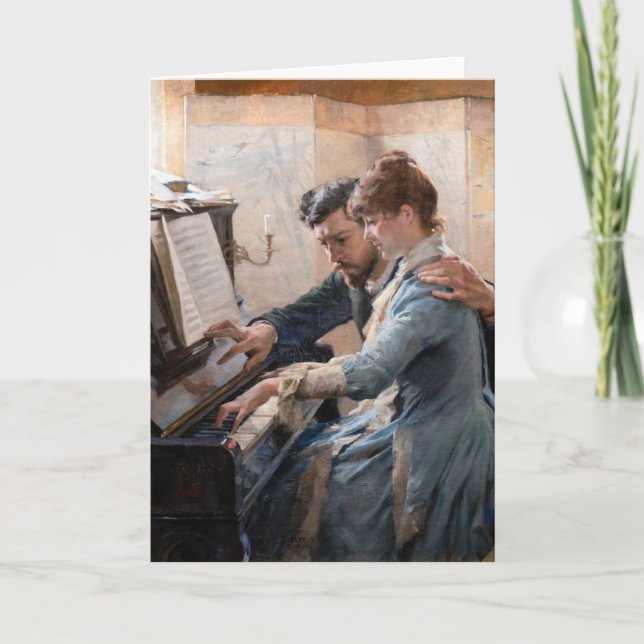 Albert Edelfilt - Spelar Piano Kort (Framsida)