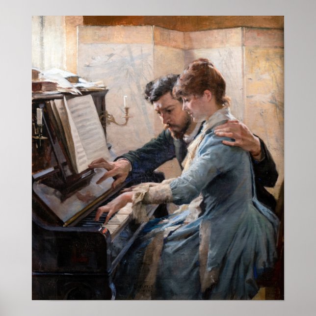 Albert Edelfilt - Spelar Piano Poster (Framsidan)