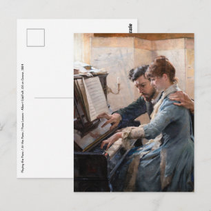Albert Edelfilt - Spelar Piano Vykort