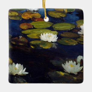 Albert Edelfilt - Vatten Lilies, Study Julgransprydnad Keramik