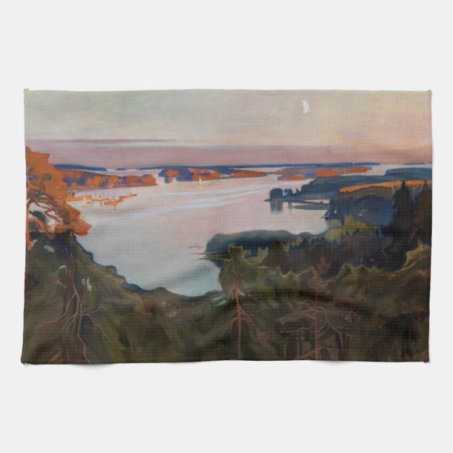Albert Edelfilt - Vy över Haikko Kökshandduk (Horisontell)