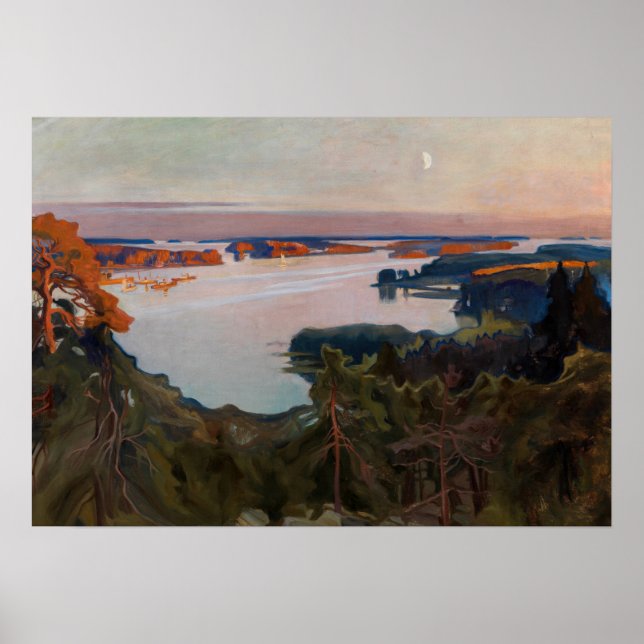 Albert Edelfilt - Vy över Haikko Poster (Framsidan)