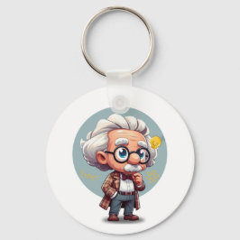 Albert Einstein 2 Nyckelring
