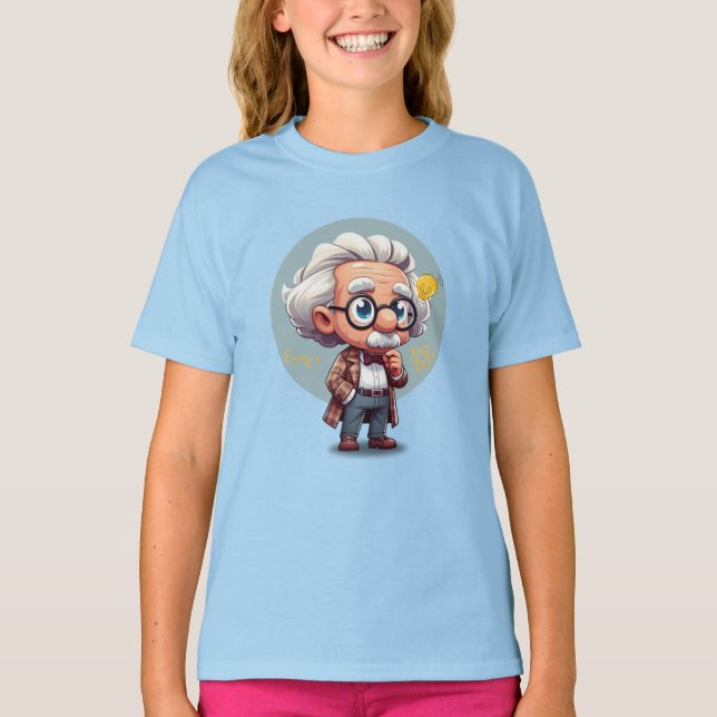 Albert Einstein 2 T Shirt (Framsida)