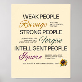 Albert Einstein Forgive Ignore Growth Wisdom Quote Poster