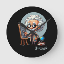 Albert Einstein Rund Klocka