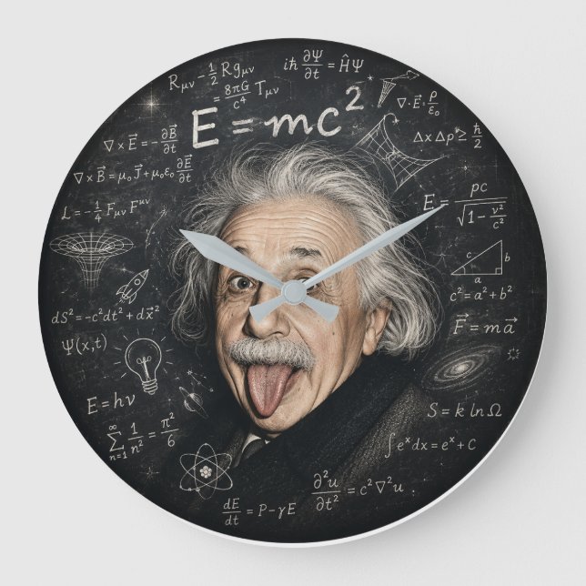 Albert Einstein Väggur | Fysik & Vetenskap Cha (Framsida)