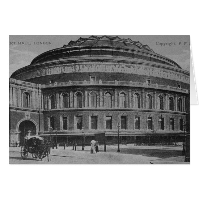 Albert Hall, 1900 Hälsningskort (Framsidan Horizontal)