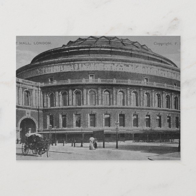 Albert Hall, 1900 Vykort (Framsida)
