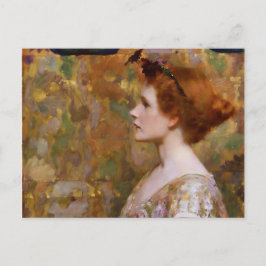 Albert Herter Woman med Red Hair Vykort