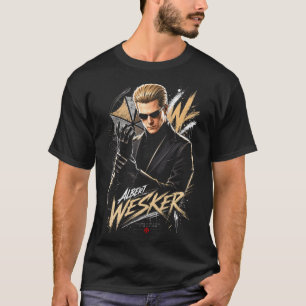 Albert Horror Wesker Art 14 Basic Mörk T-Shirt