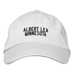 ALBERT LEA Minnesota Hatt Broderad Keps