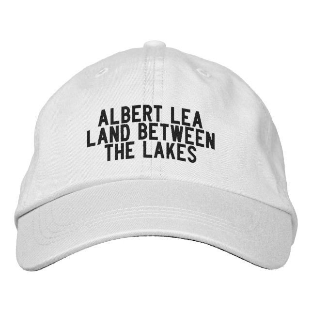 ALBERT LEA Minnesota Hatt Broderad Keps (Framsida)