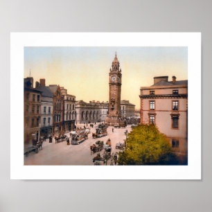 Albert Memorial Clock, Belfast Ireland Poster
