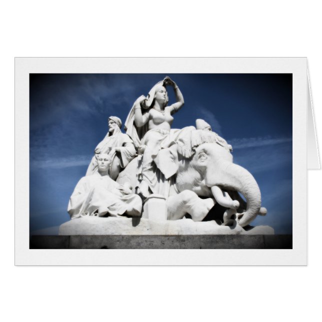 Albert Memorial Hälsningskort (Framsidan Horizontal)