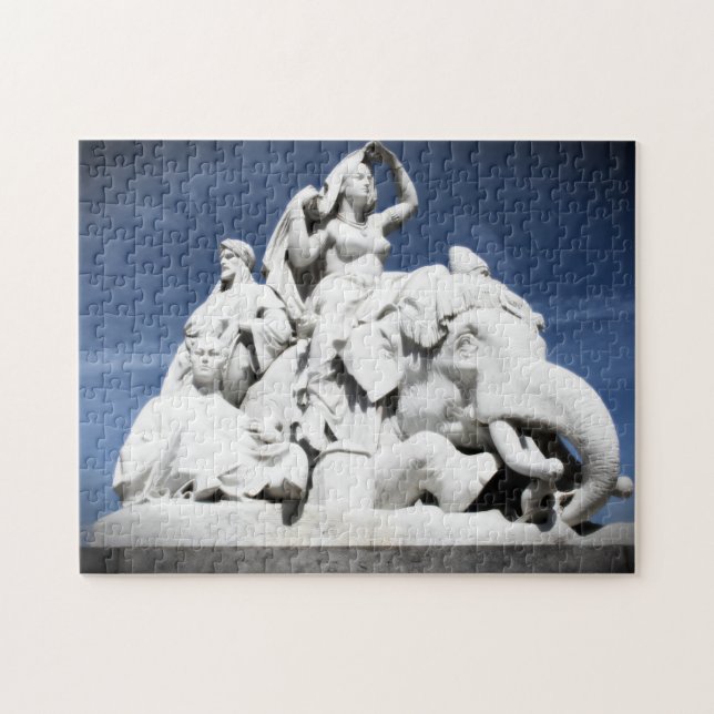 Albert Memorial Jigszle Puzzle Pussel (Horisontell)