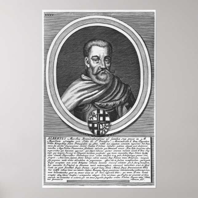 Albert of Brandenburg Poster (Framsidan)